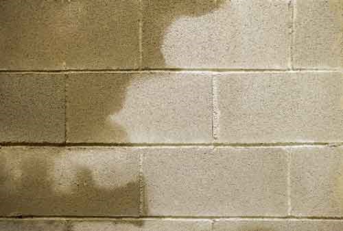 Preventing penetrating damp in blockwork using silicones